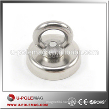 High Pull Force D50mm Neodymium Clamping Magnet with M4 Hook